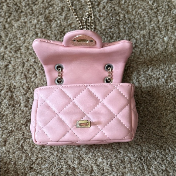 Pink Quilted Chain Shoulder Bag (Childrens size) - Picture 4 of 7